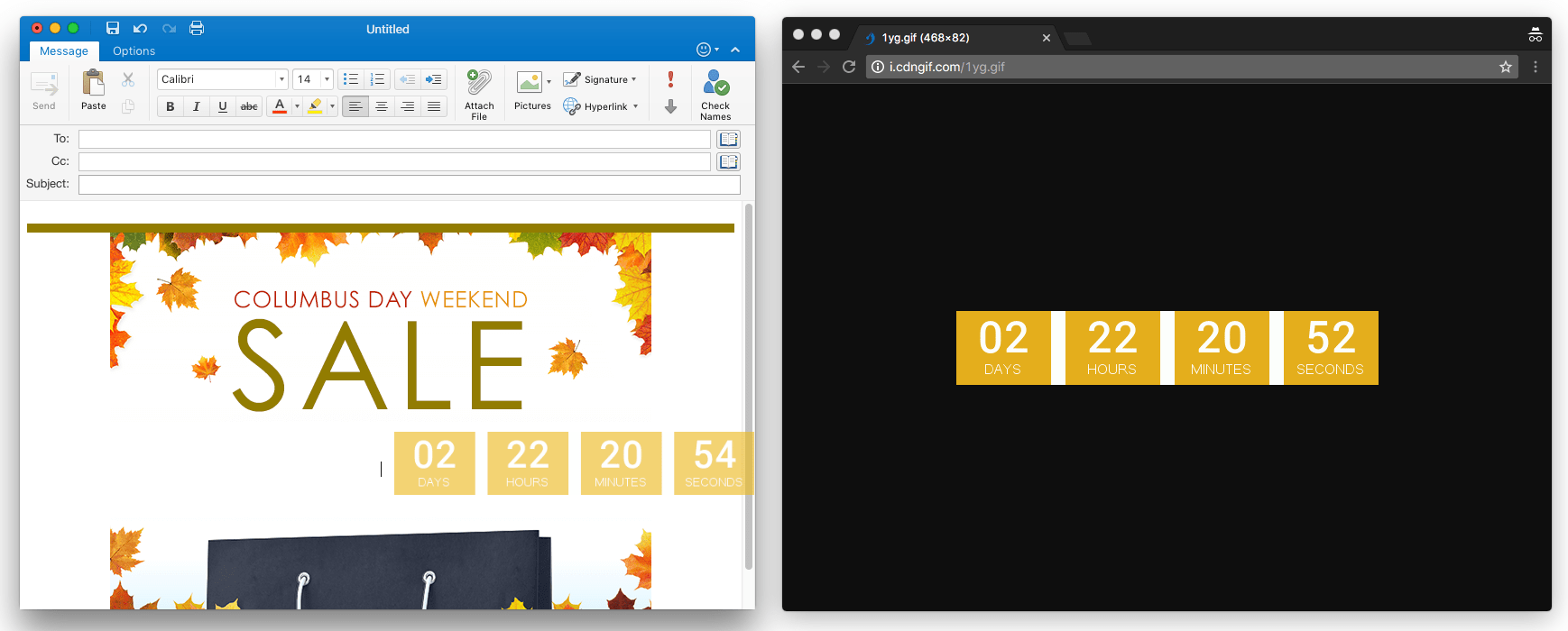 How to add a countdown timer in your email —