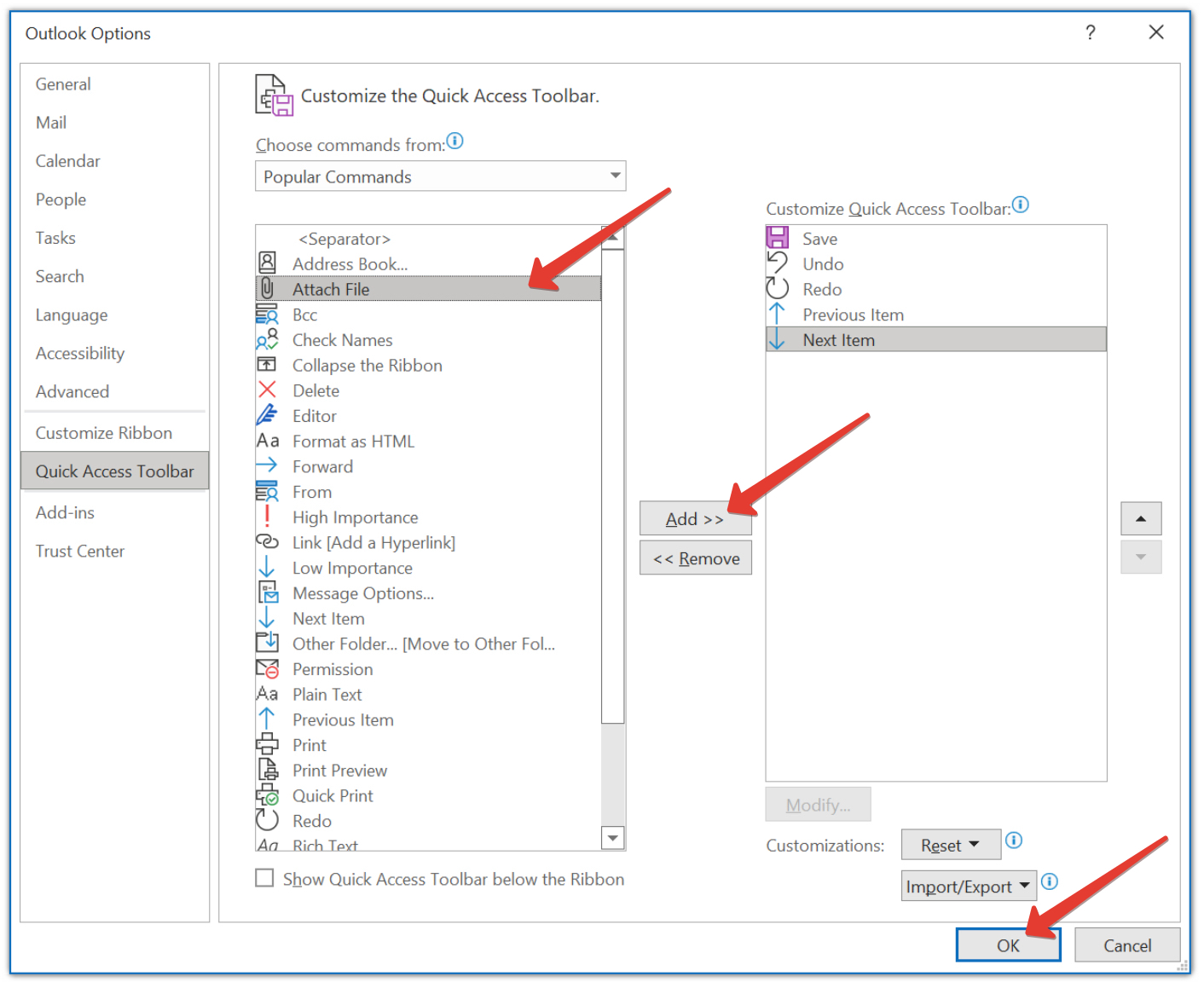 Adding a countdown timer in Outlook