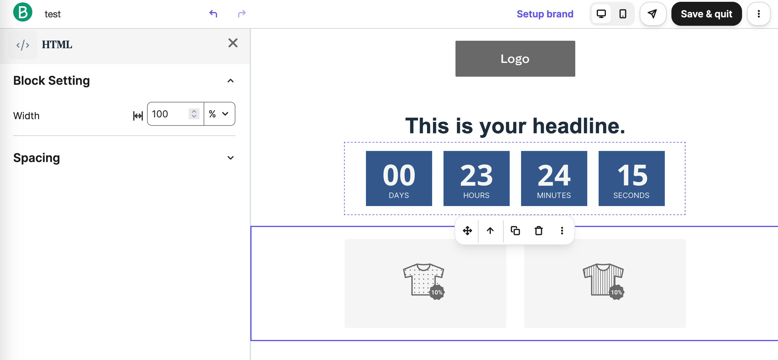 Adding a countdown timer in brevo campaigns