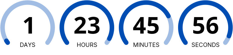 Arc gauge countdown timer